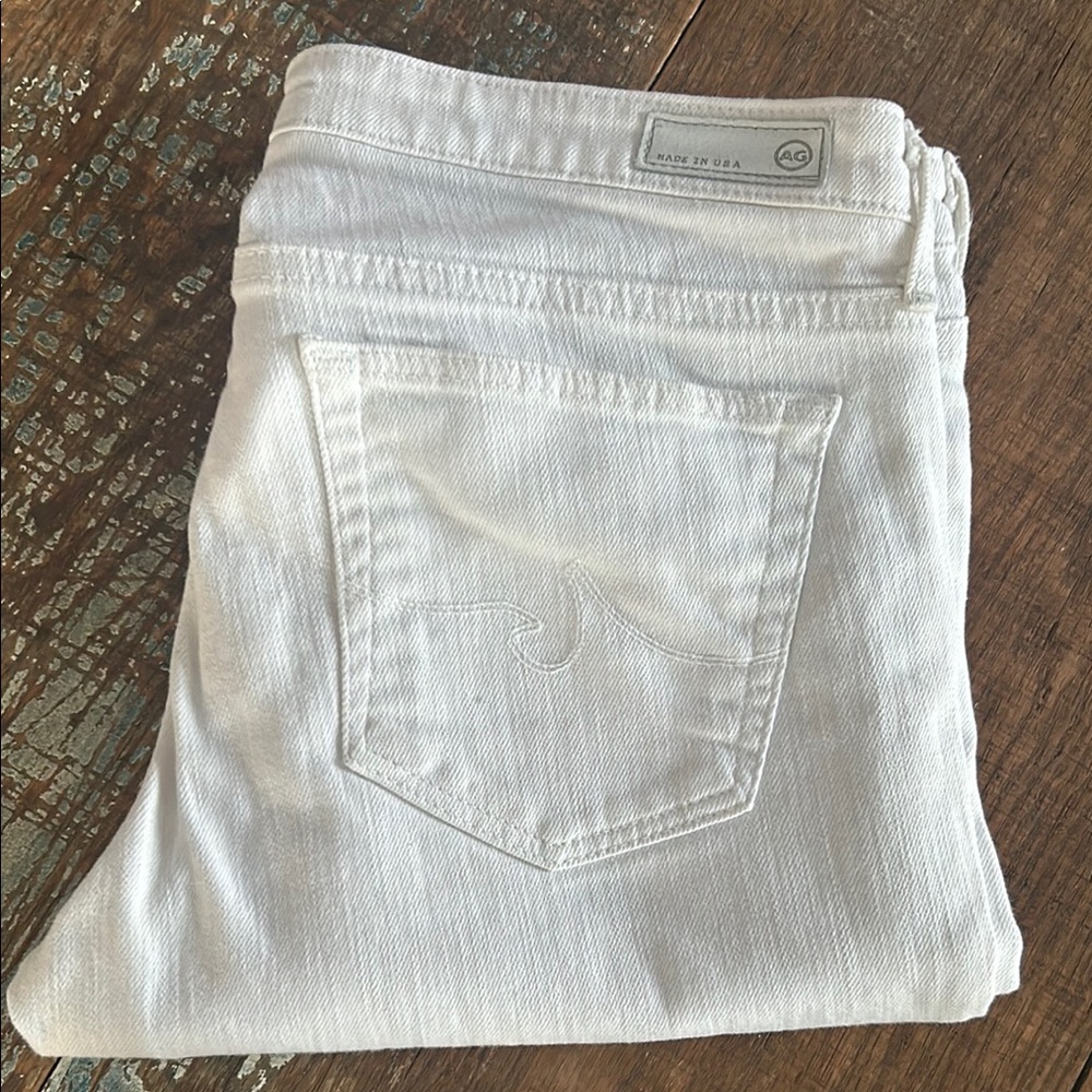 AG White Women's Straight Leg Jeans